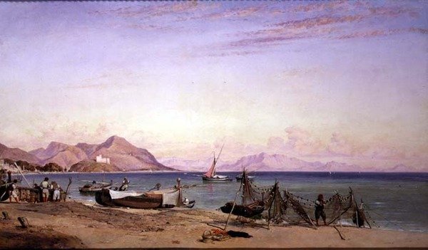 Salerno, Szárítóhálók alkotó: Edward William Cooke