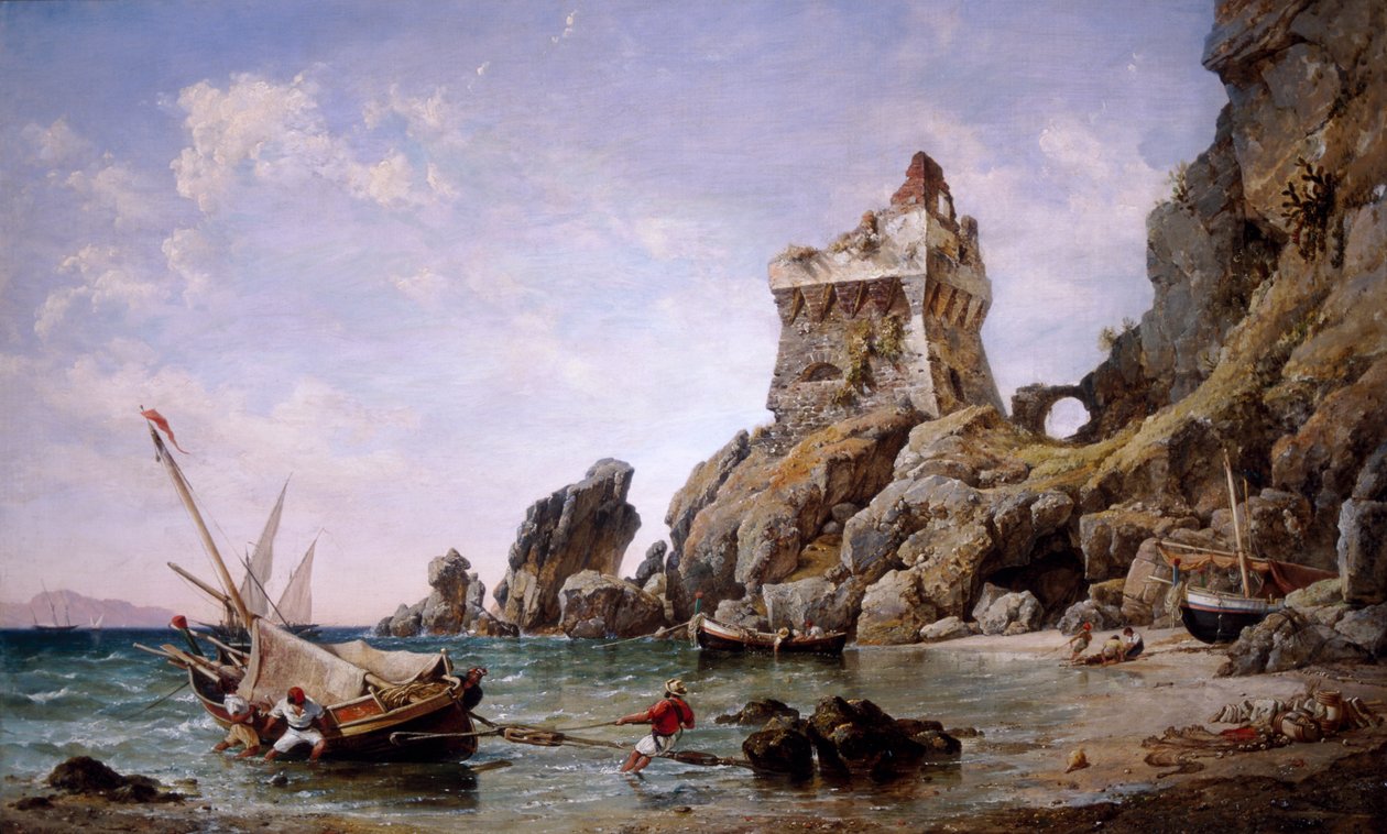 Salerno, Olaszország, 1849. alkotó: Edward William Cooke