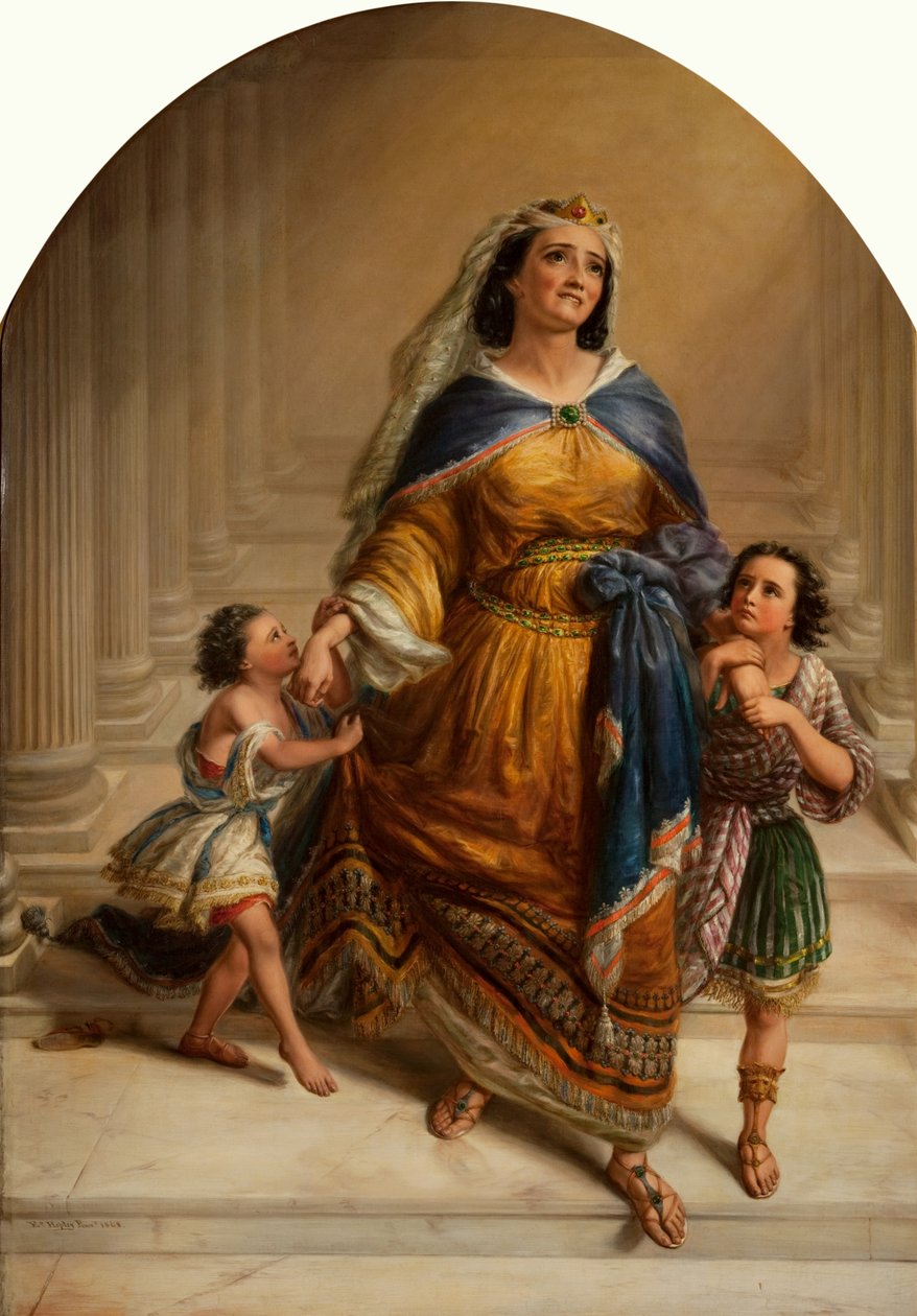 Mariamne, Heródes király felesége és gyermekei kivégzésükre mennek alkotó: Edward William John Hopley