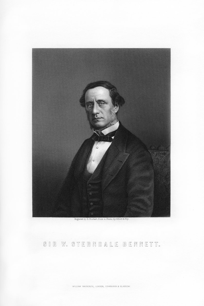 Sir William Sterndale Bennett angol zeneszerző, 1899. alkotó: Edward William Stodart