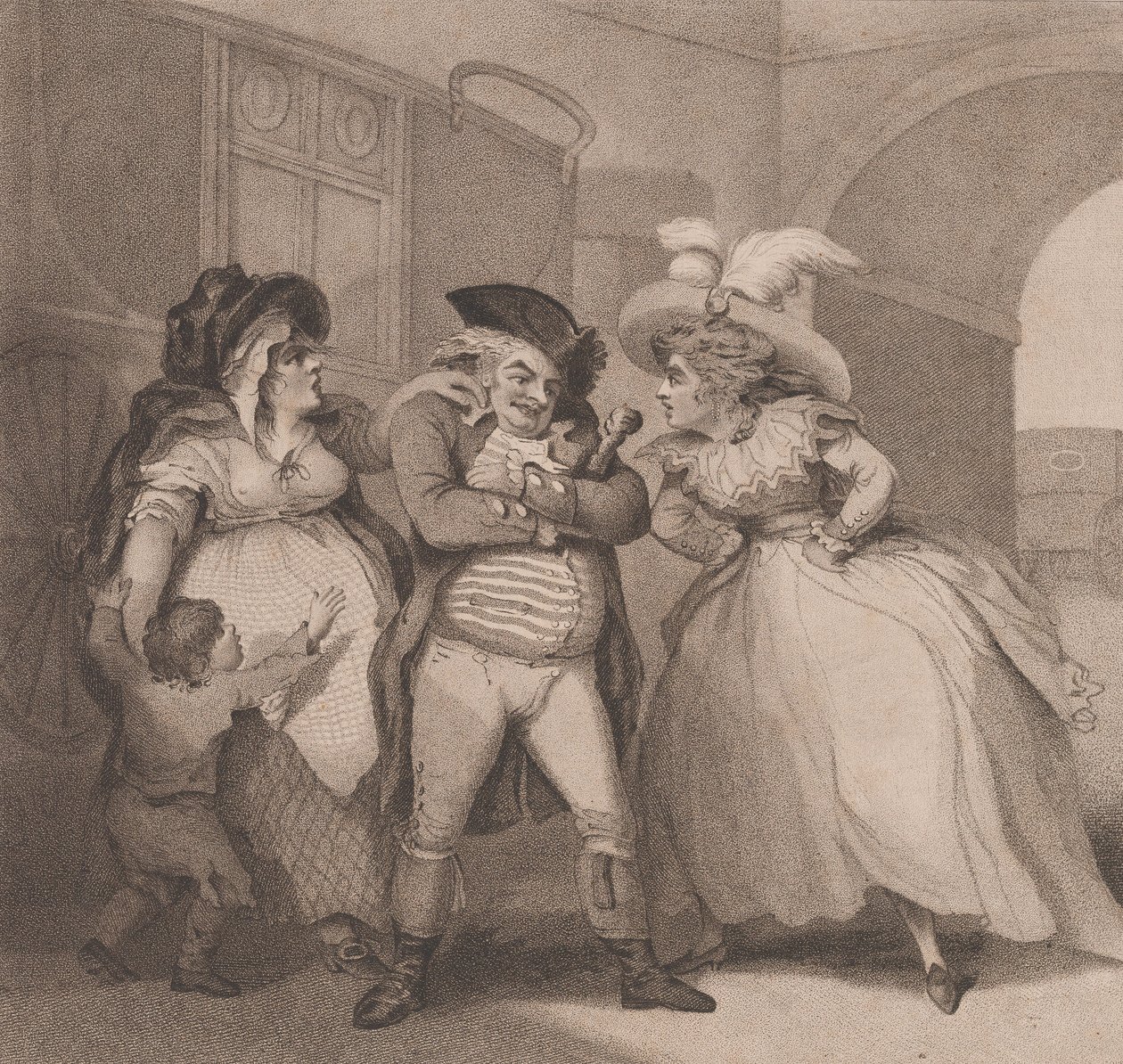 Többnejűség, 1787. augusztus 1. alkotó: Edward Williams