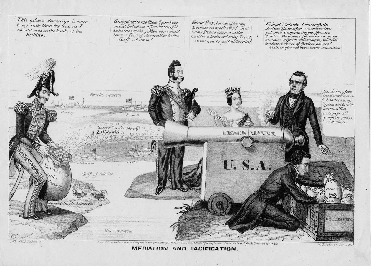 Közvetítés és békítés, kiadó: H R Robinson, New York, 1846 alkotó: Edward Williams Clay