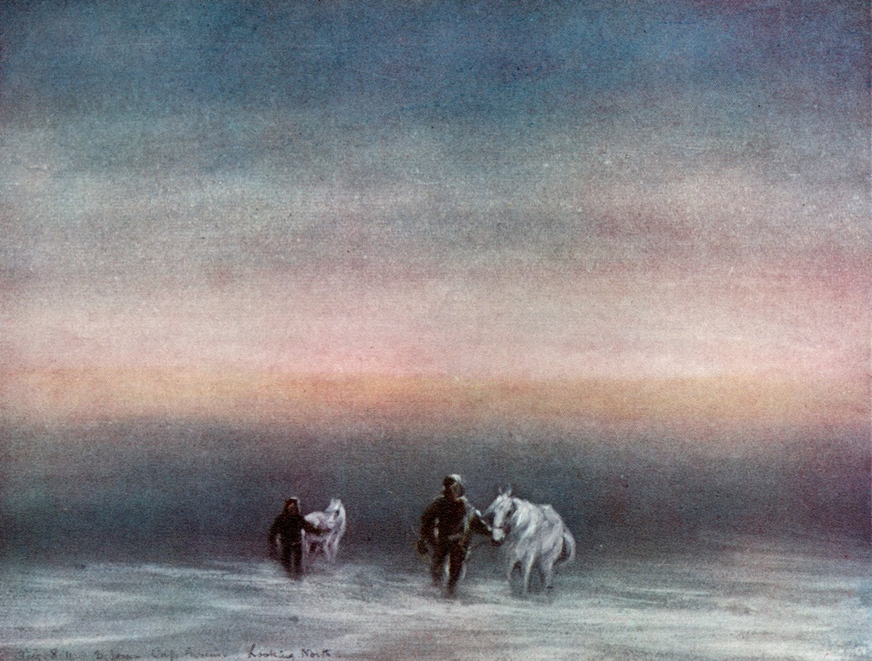 Pónik gyakorlása, 1911, 1913. alkotó: Charles Edward Wilson