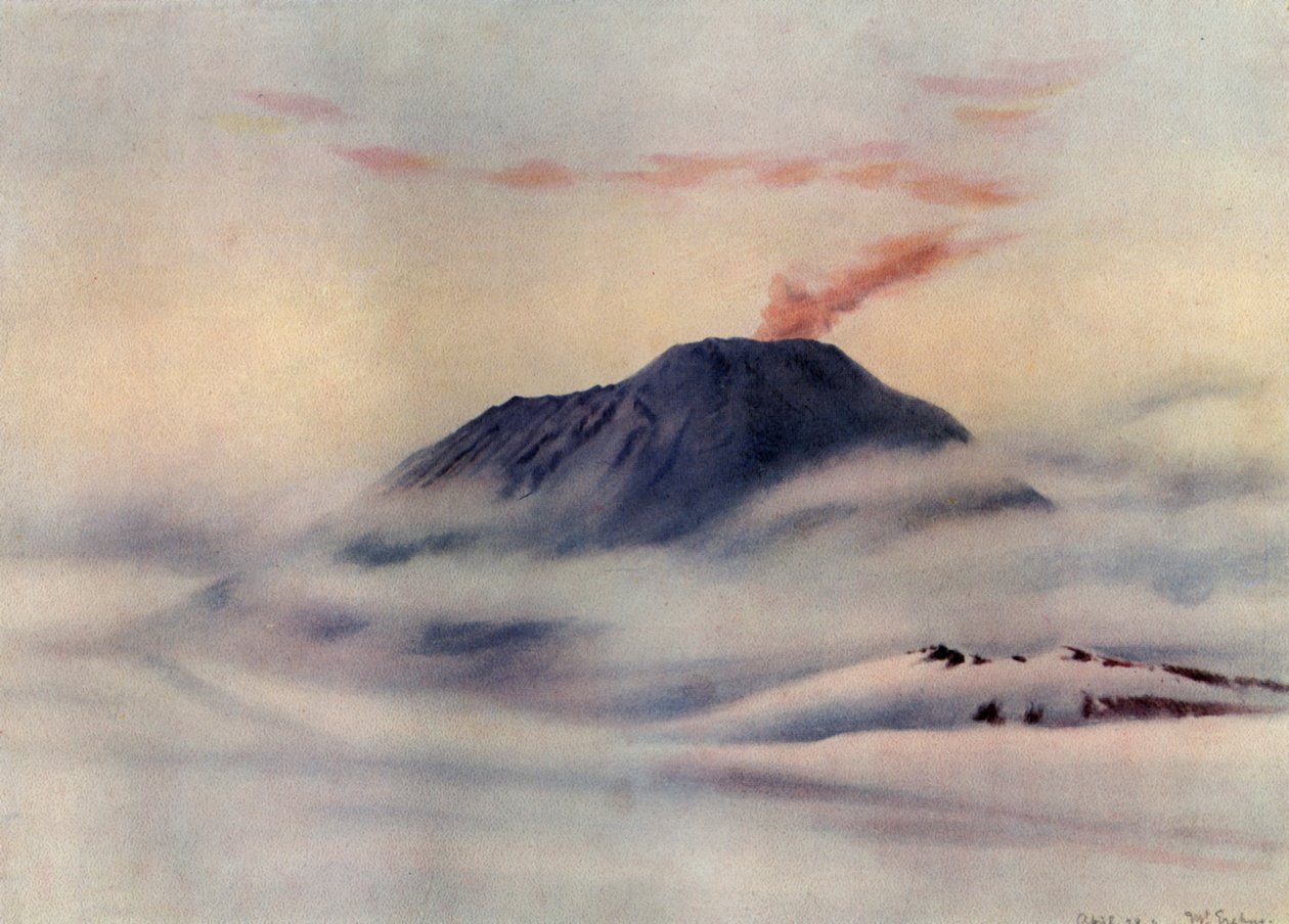 Erebus-hegy, 1911, 1913. alkotó: Charles Edward Wilson