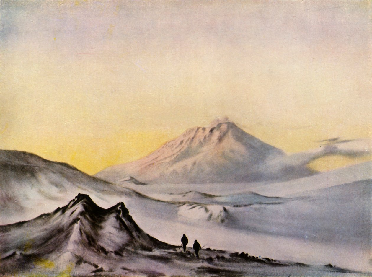 „Erebus hegy a Hut Pointból”, 1911, 1943. alkotó: Edward Wilson