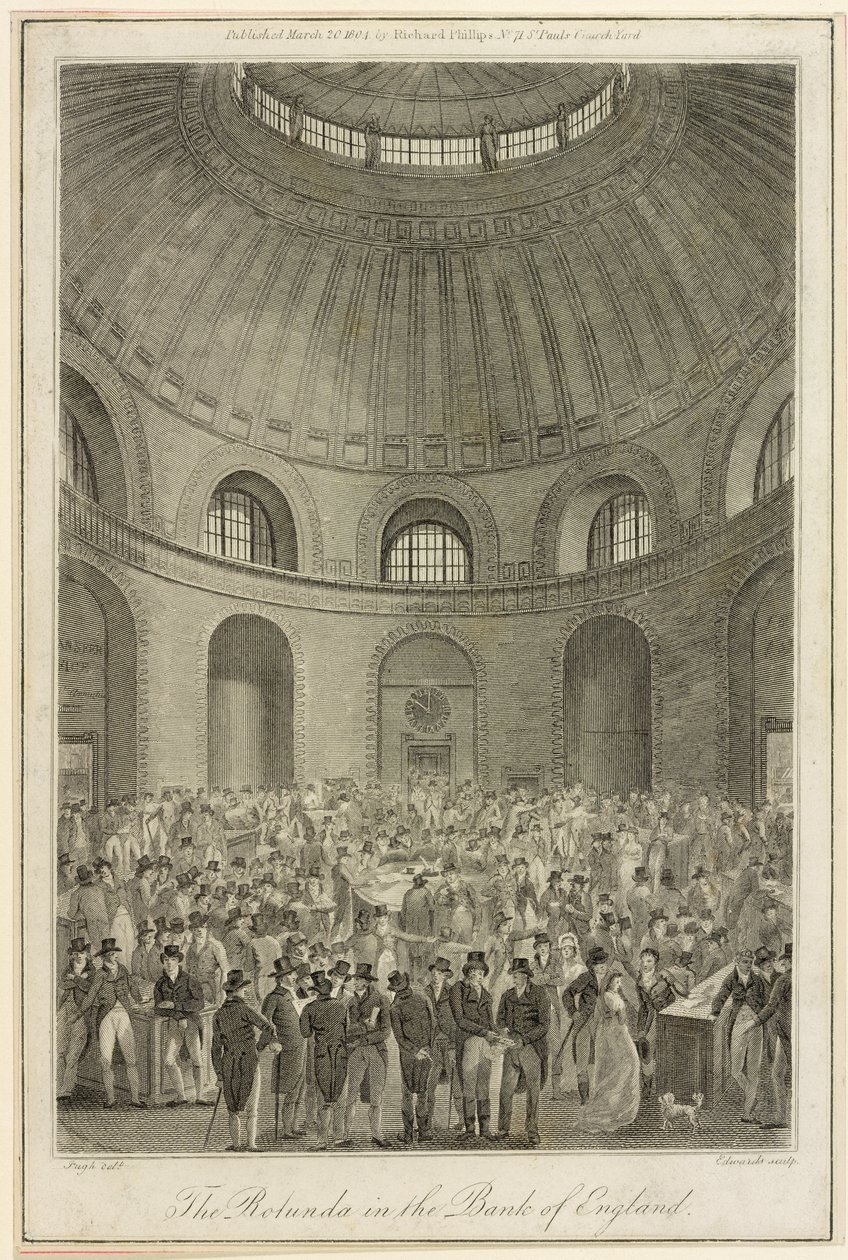 Rotunda a Bank of England-ben, 1804 alkotó: Edwards