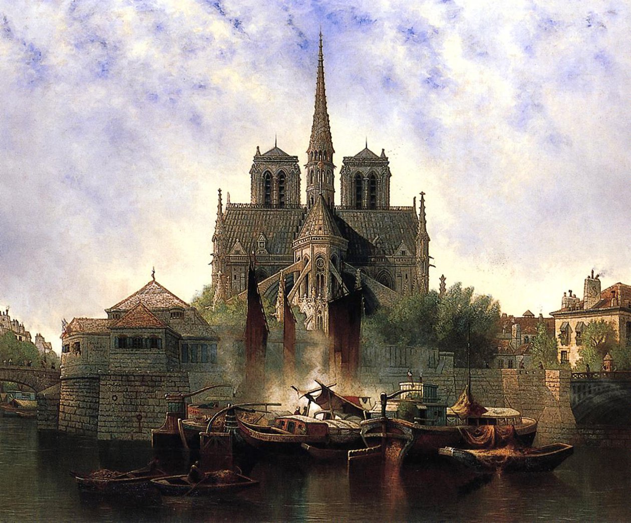 Notre-Dame székesegyház, Párizs, 1893 alkotó: Edwin Deakin