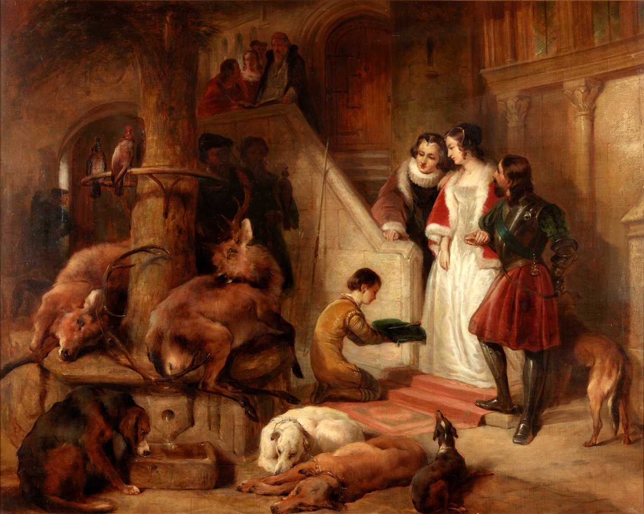Bolton Court a régi időkben alkotó: Edwin Landseer