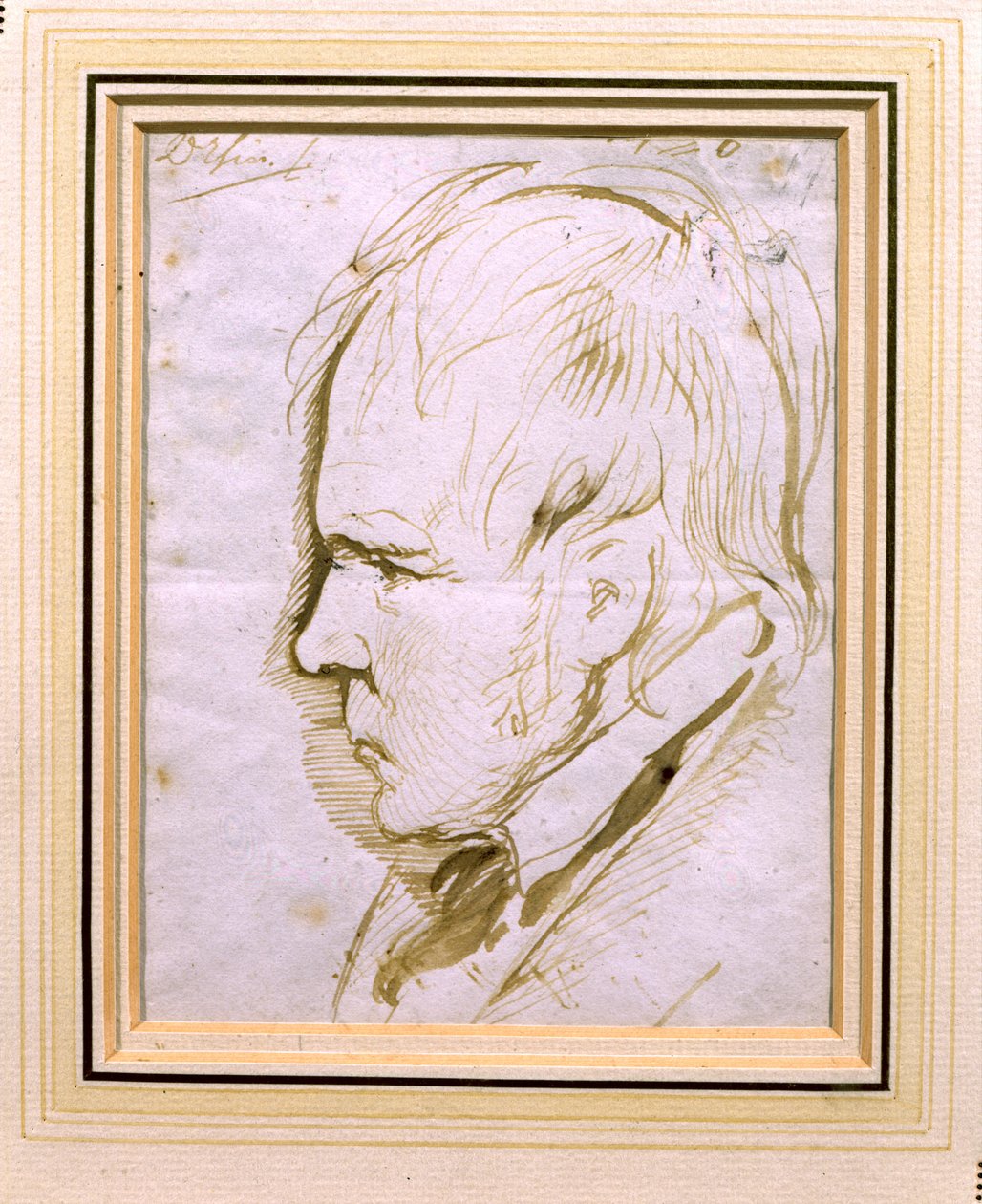 Sir Walter Scott (1771-1832) portrévázlata 1867 alkotó: Edwin Landseer