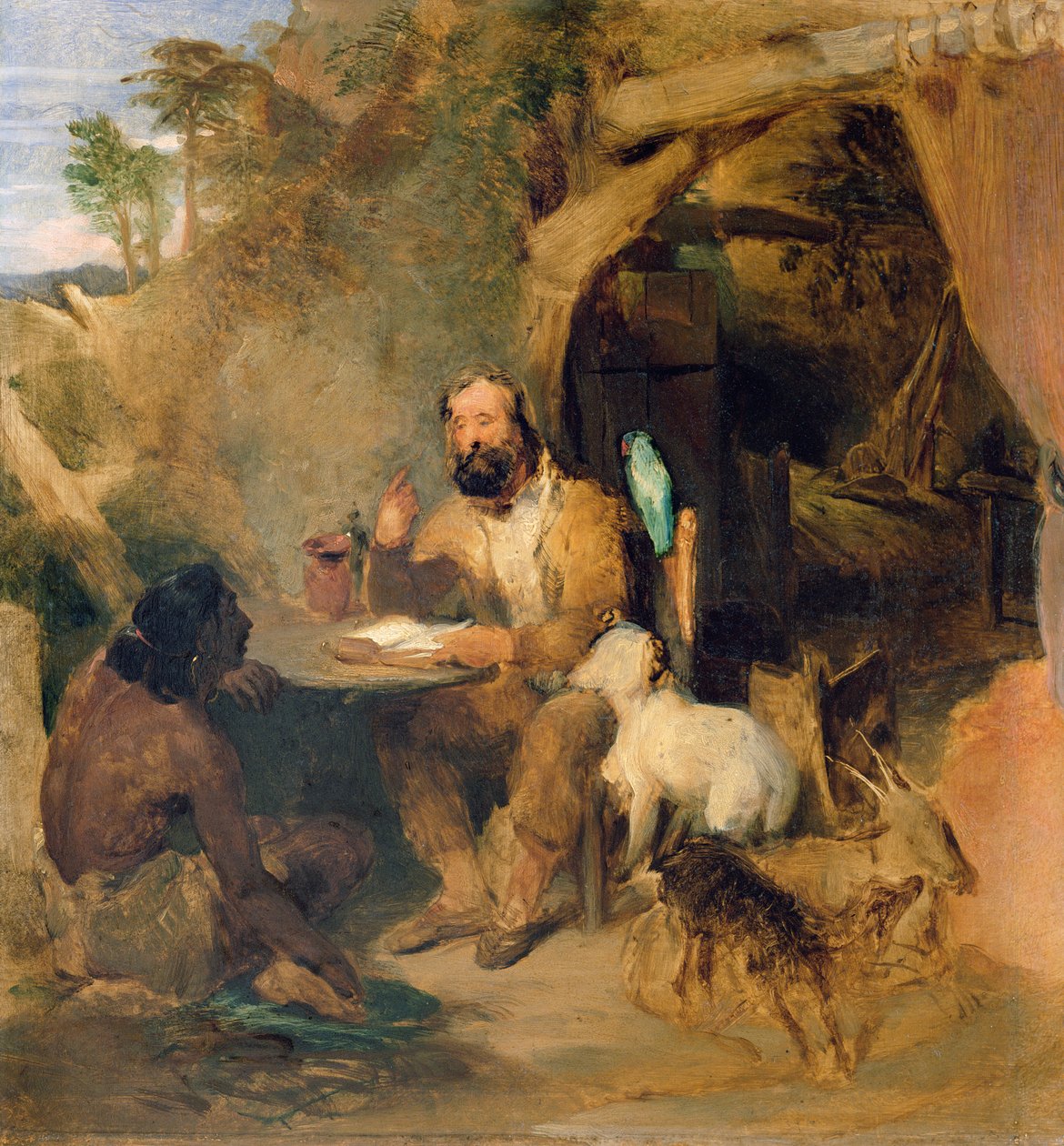 Robinson Crusoe, 1827 alkotó: Edwin Landseer
