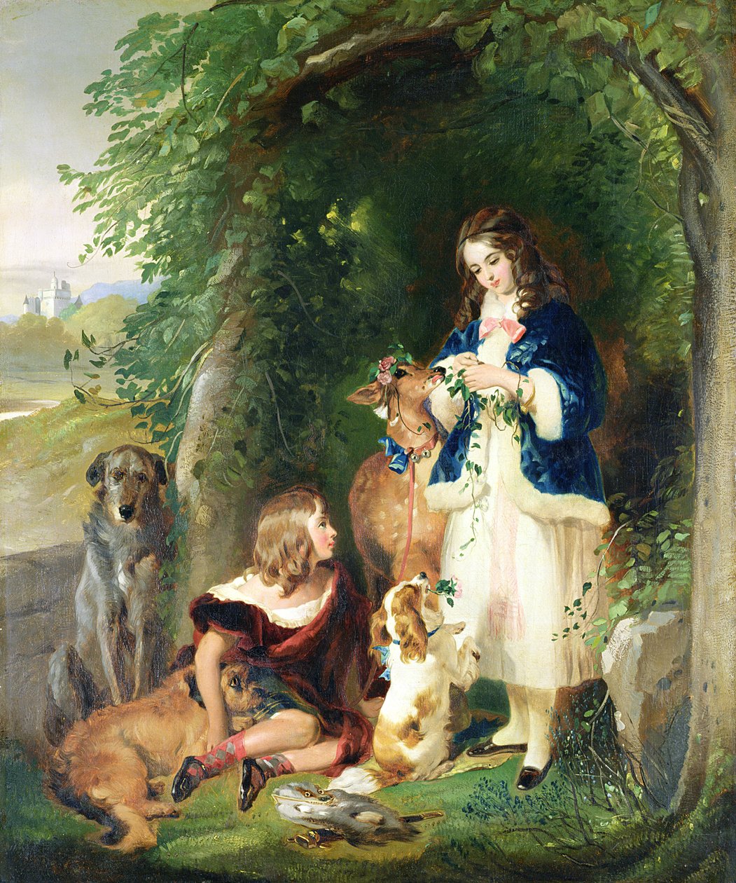 Stafford márquess és Lady Evelyn Gower (The Sutherland Children) alkotó: Edwin Landseer