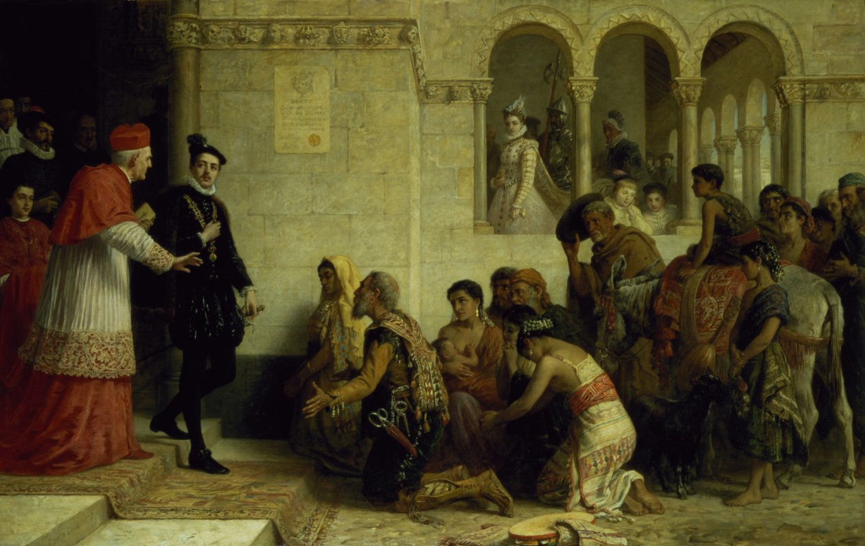 A fohászok. A cigányok kiűzése Spanyolországból, 1872 alkotó: Edwin Longsden Long