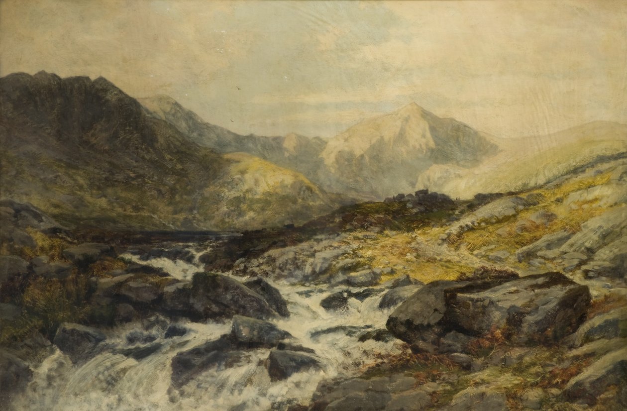 A Glaslyn-patak olaj, vászon alkotó: Edwin Pettitt