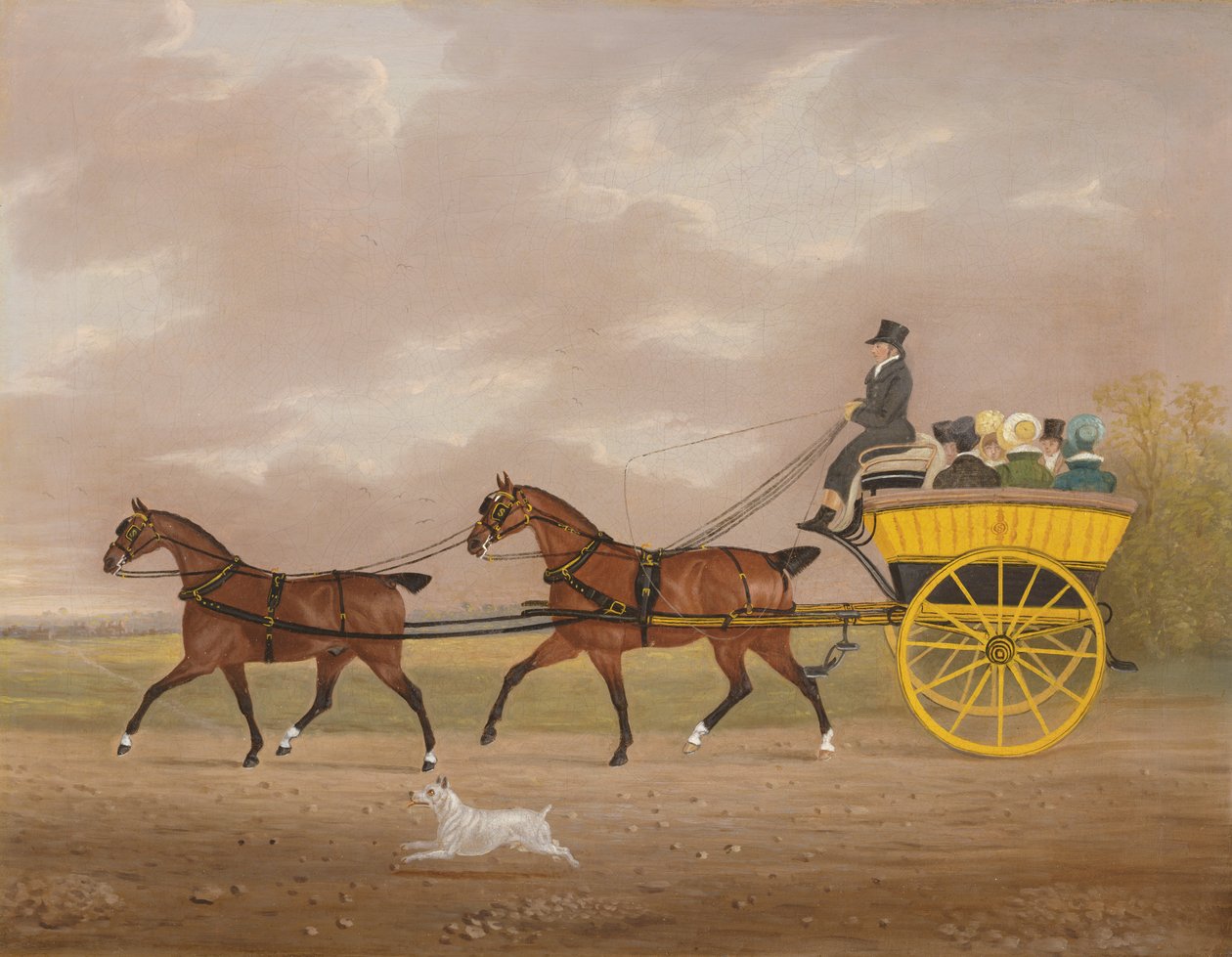 Egy úriember tandemet vezet egy jaunting autóhoz alkotó: Edwin W. Cooper