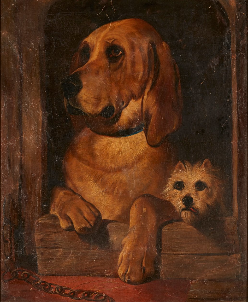 Méltóság és szemtelenség (olaj, vászon) alkotó: Edwin (after) Landseer