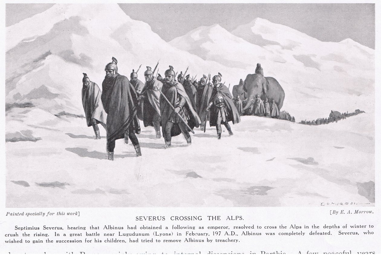 Perselus átkel az Alpokon alkotó: Edwin A. Morrow