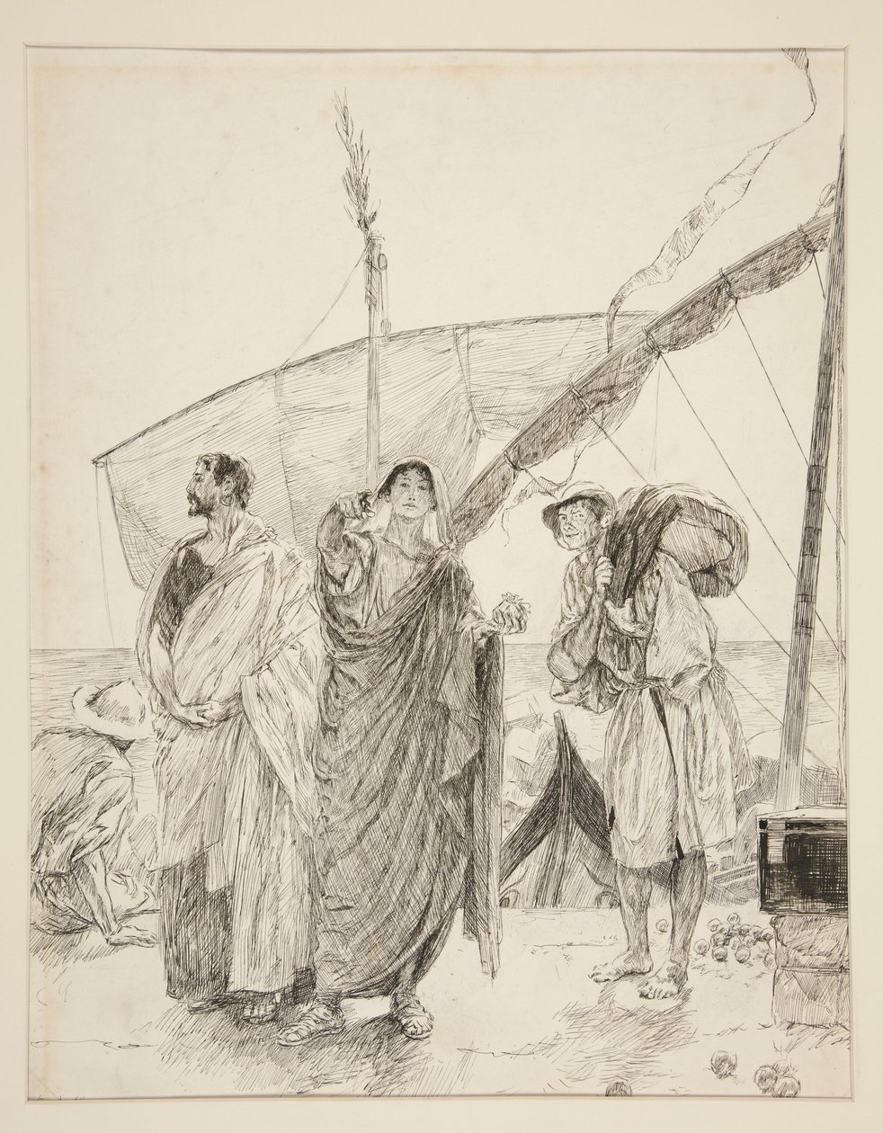 Syracuse Antipholus: alkotó: Edwin Austin Abbey