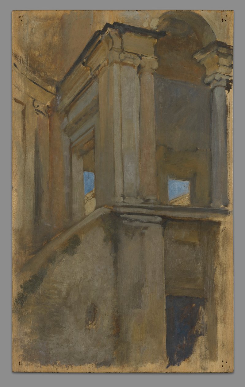 Építészeti tanulmány alkotó: Edwin Austin Abbey