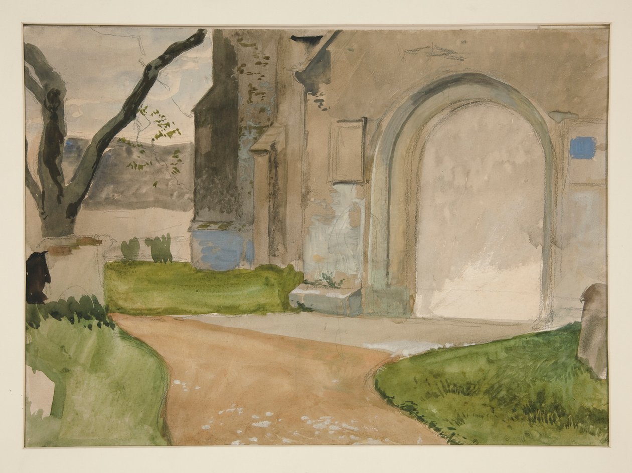 Építészeti tanulmány alkotó: Edwin Austin Abbey