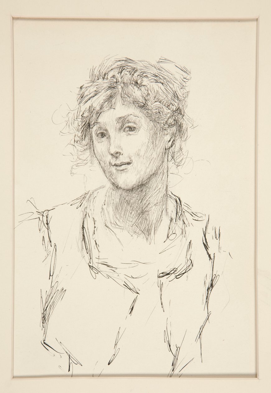 Audrey, az V. felvonás illusztrációja, i. jelenet, ahogy tetszik alkotó: Edwin Austin Abbey