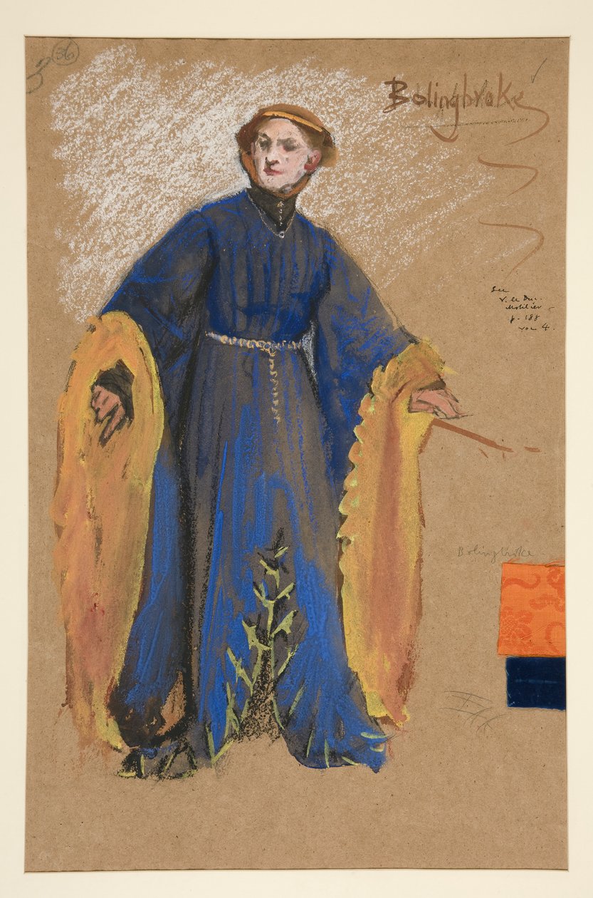 Bolingbroke, II. Richárd király jelmezvázlata alkotó: Edwin Austin Abbey