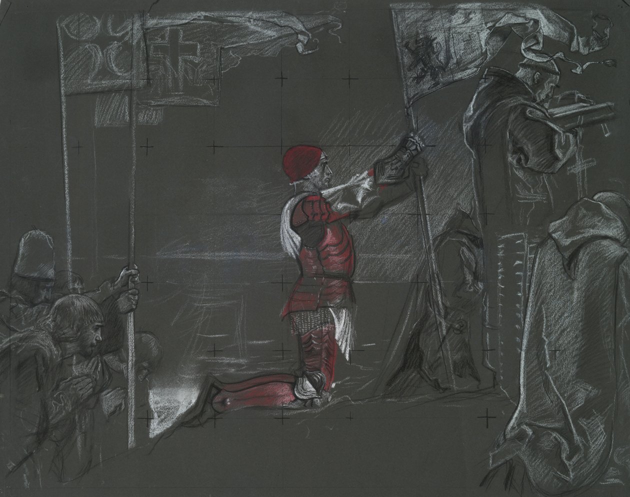 Columbus felfedezi az új világot alkotó: Edwin Austin Abbey