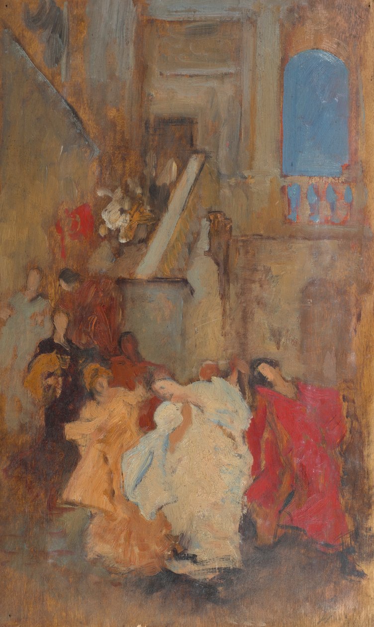 Kompozíciós tanulmány, esetleg egy intézkedéshez alkotó: Edwin Austin Abbey