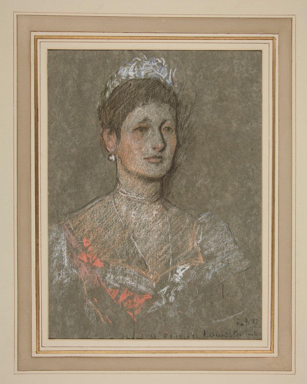 VII. Edward koronázása Portré: Louise Battenberg hercegnő alkotó: Edwin Austin Abbey