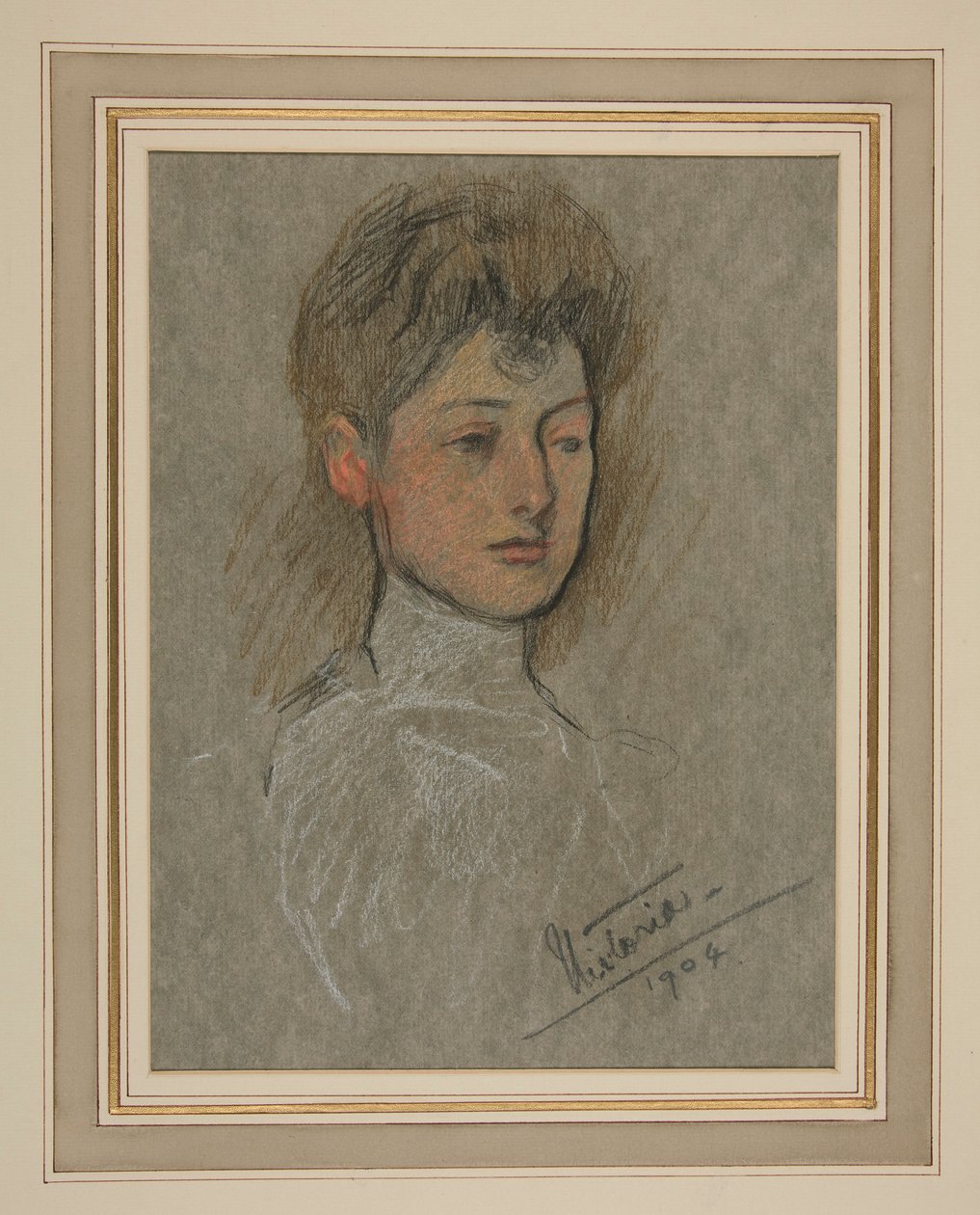 VII. Edward koronázása Portré: Victoria Alexandra Olga Mary hercegnő alkotó: Edwin Austin Abbey