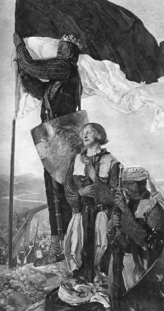 Keresztesek látták Jeruzsálemet, 1901. alkotó: Edwin Austin Abbey