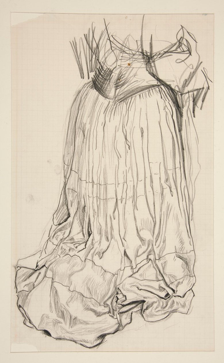 Drapéria tanulmány számára alkotó: Edwin Austin Abbey