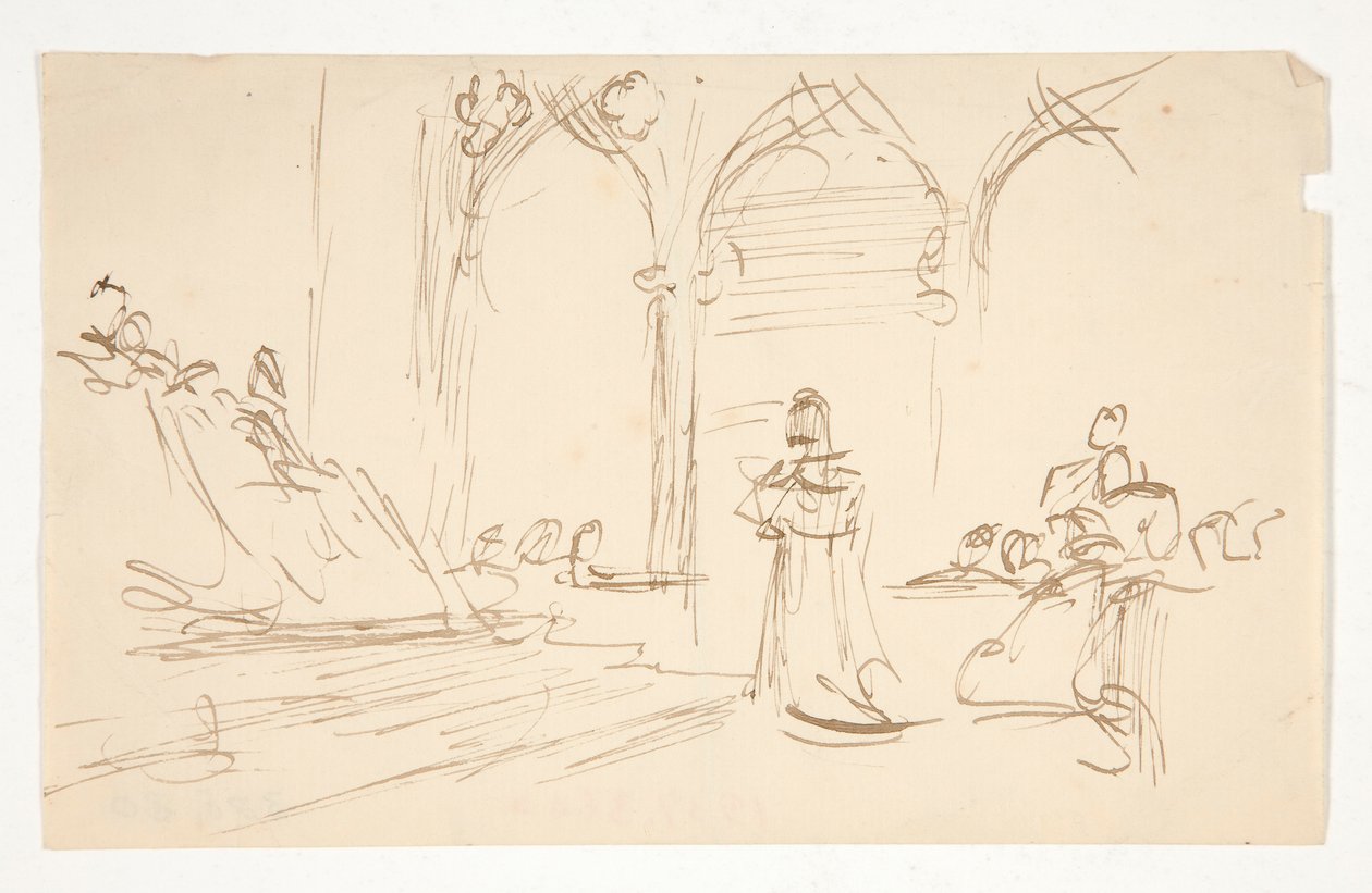Korai tanulmány alkotó: Edwin Austin Abbey