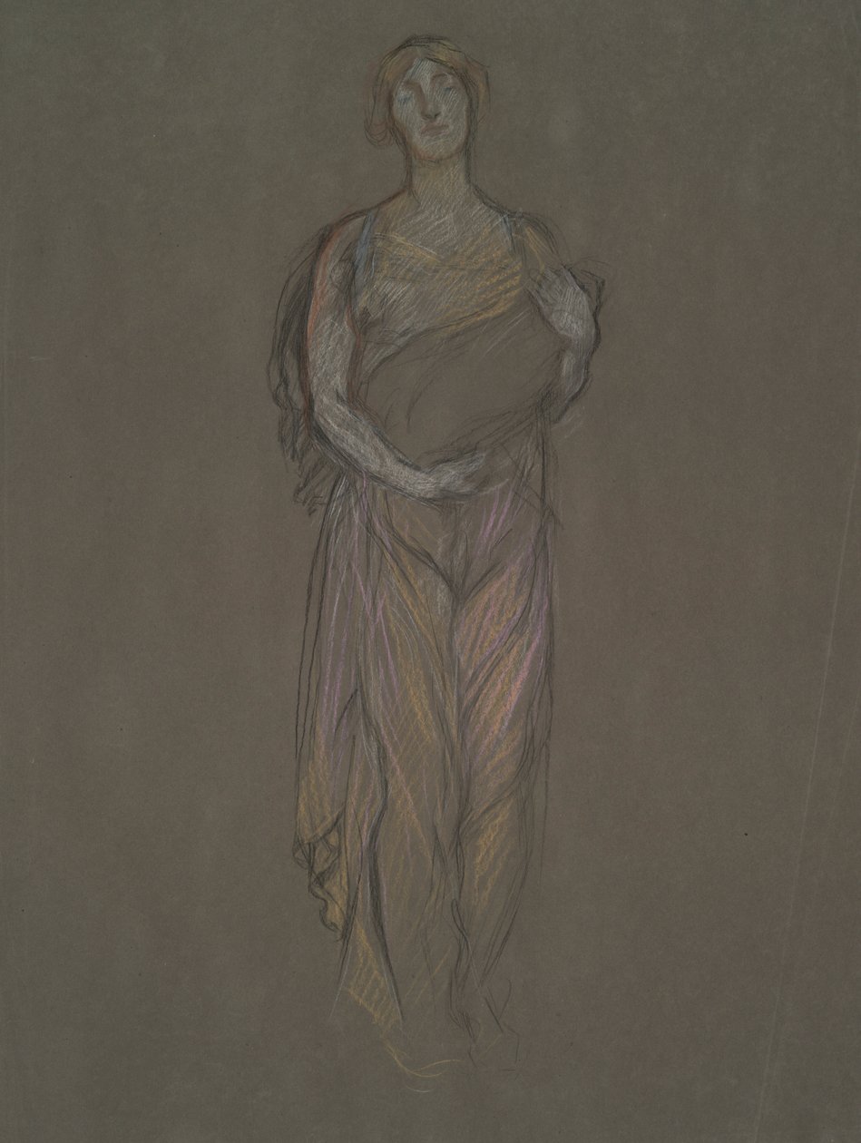 Korai tanulmány alkotó: Edwin Austin Abbey