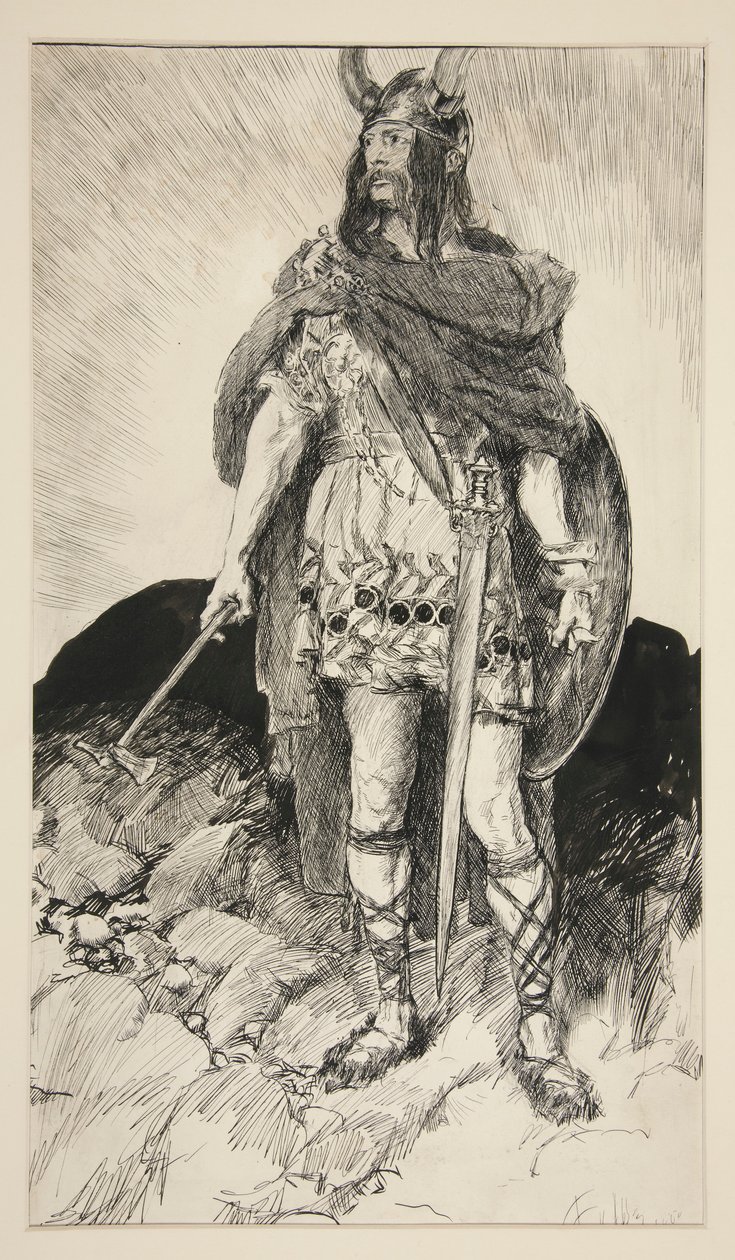 Edgar Armed – V. felvonás, III. jelenet, Lear király alkotó: Edwin Austin Abbey