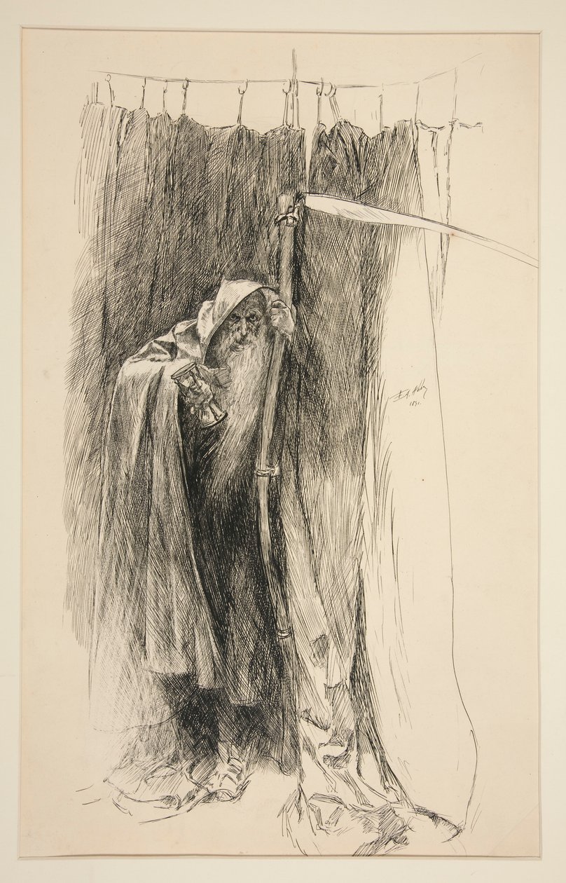 Enter Time, as Chorus – IV. felvonás, I. jelenet, A tél alkotó: Edwin Austin Abbey