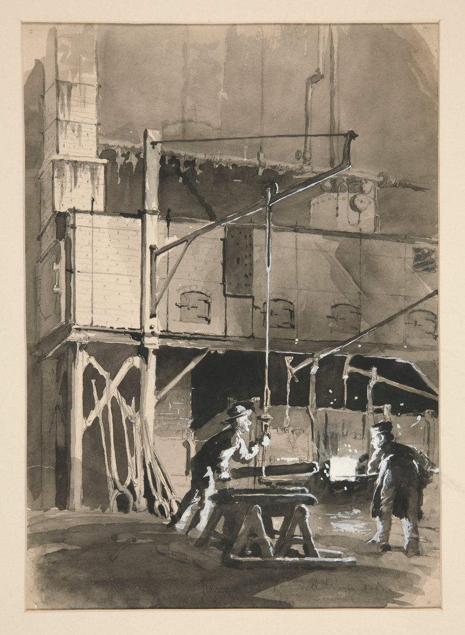 Gyári tanulmány: Vasolvasztó kemence alkotó: Edwin Austin Abbey