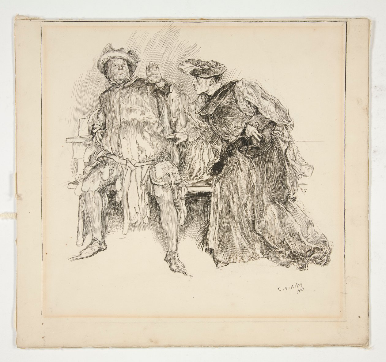 Falstaff: alkotó: Edwin Austin Abbey