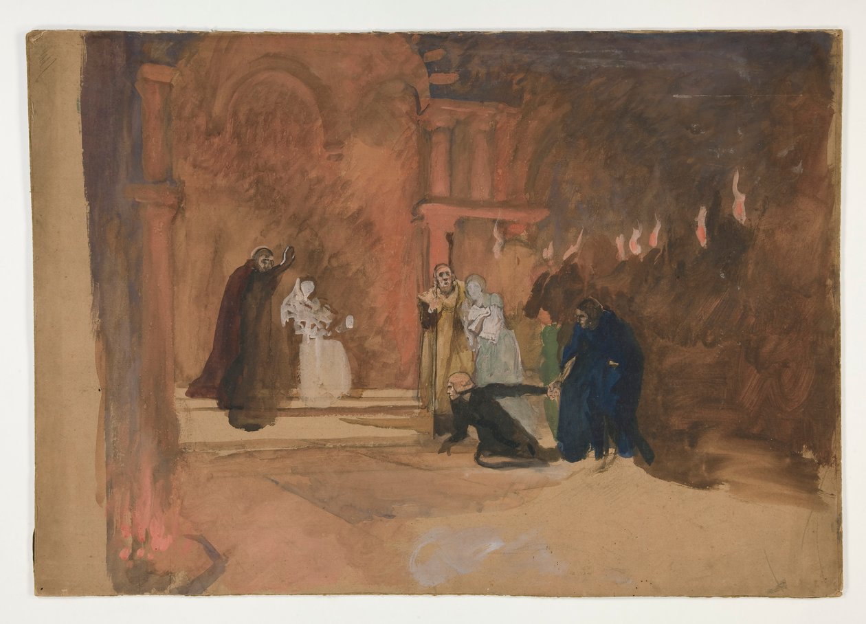 ábra jelenet. Hamlet? alkotó: Edwin Austin Abbey