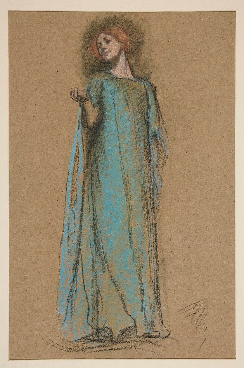 ábra tanulmány a alkotó: Edwin Austin Abbey