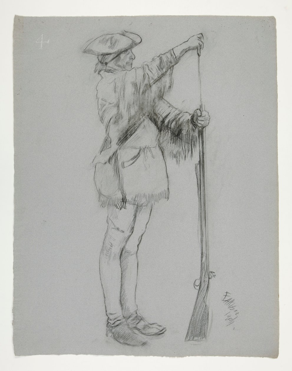 ábra tanulmány a alkotó: Edwin Austin Abbey