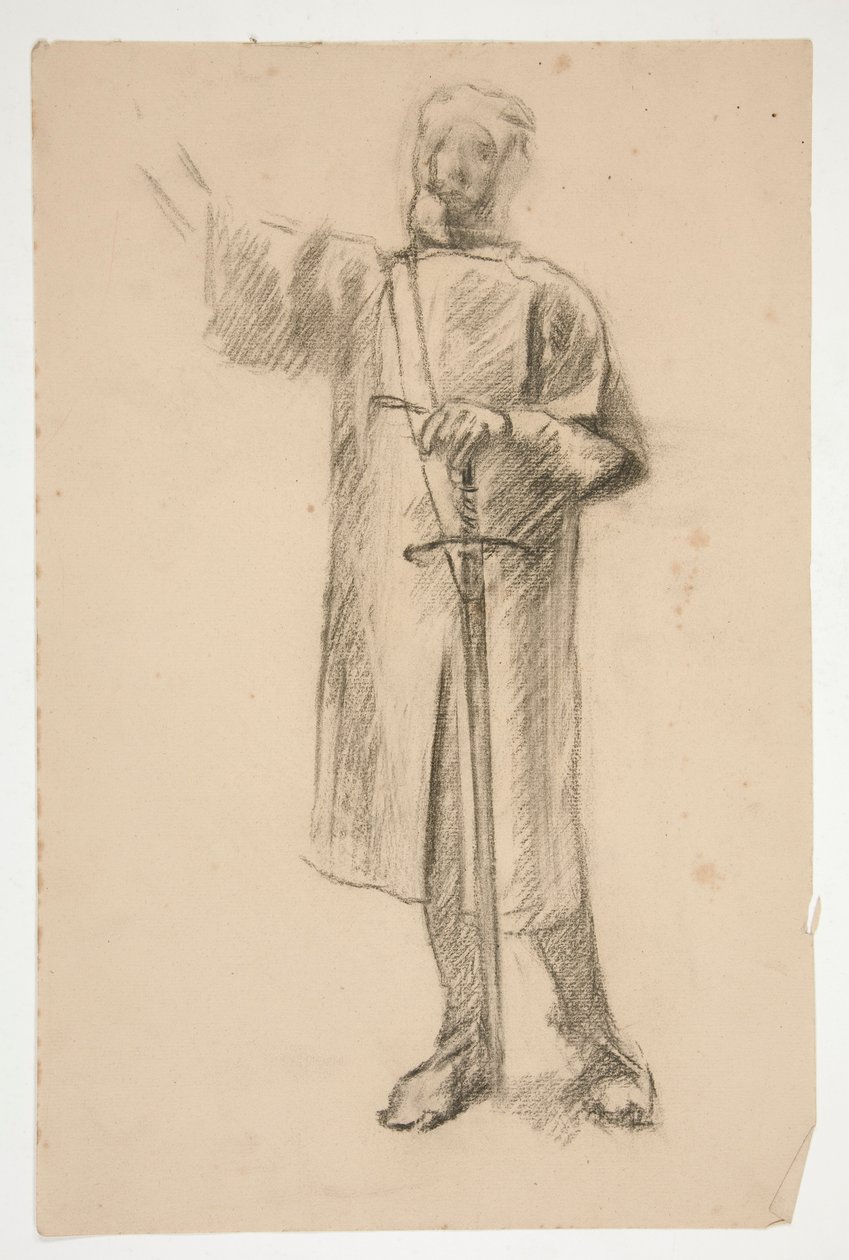 ábra tanulmány a alkotó: Edwin Austin Abbey