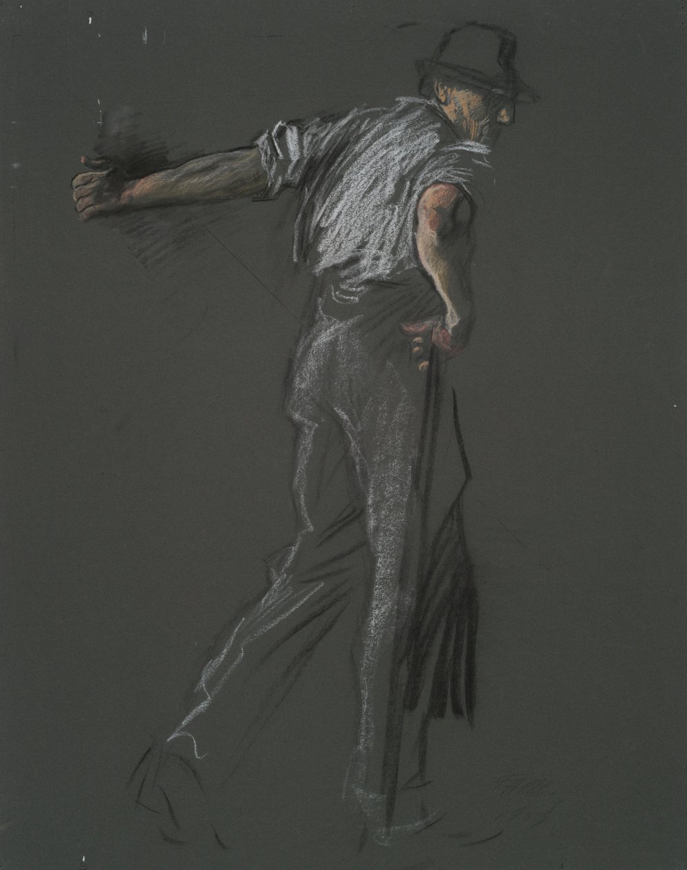 ábra tanulmány a alkotó: Edwin Austin Abbey