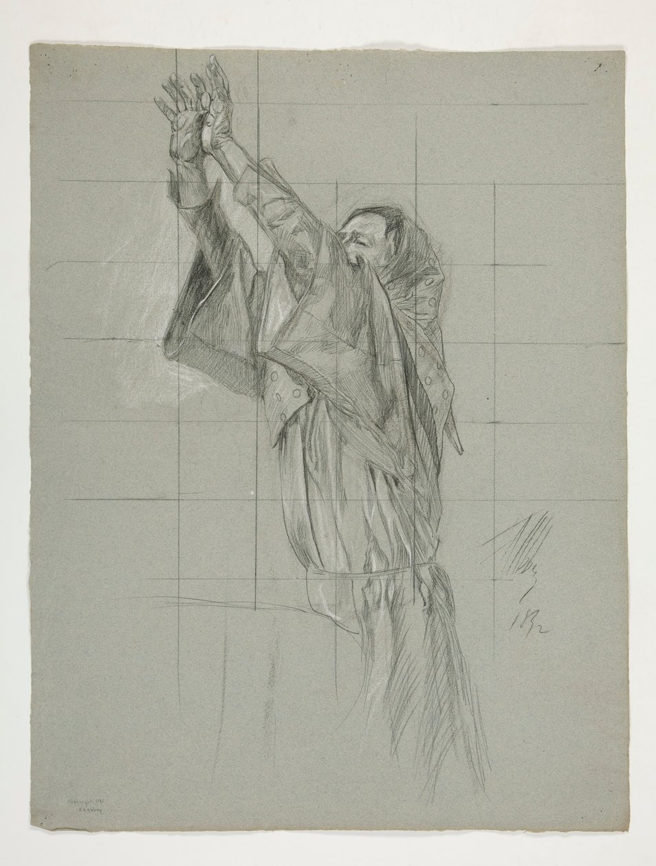 Ábratanulmány Arthur király számára alkotó: Edwin Austin Abbey