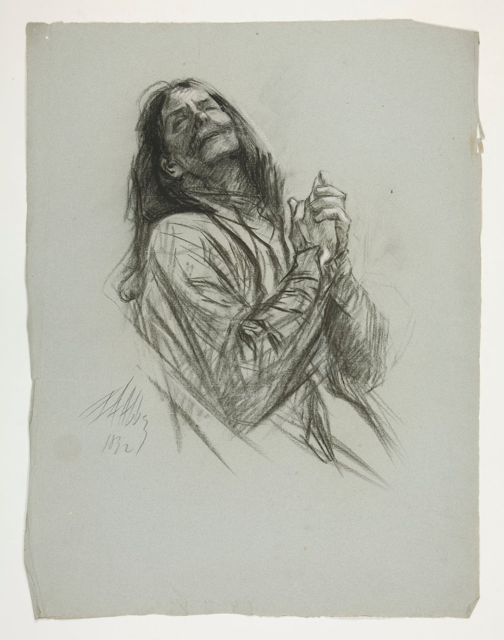 Ábratanulmány Arthur király számára alkotó: Edwin Austin Abbey