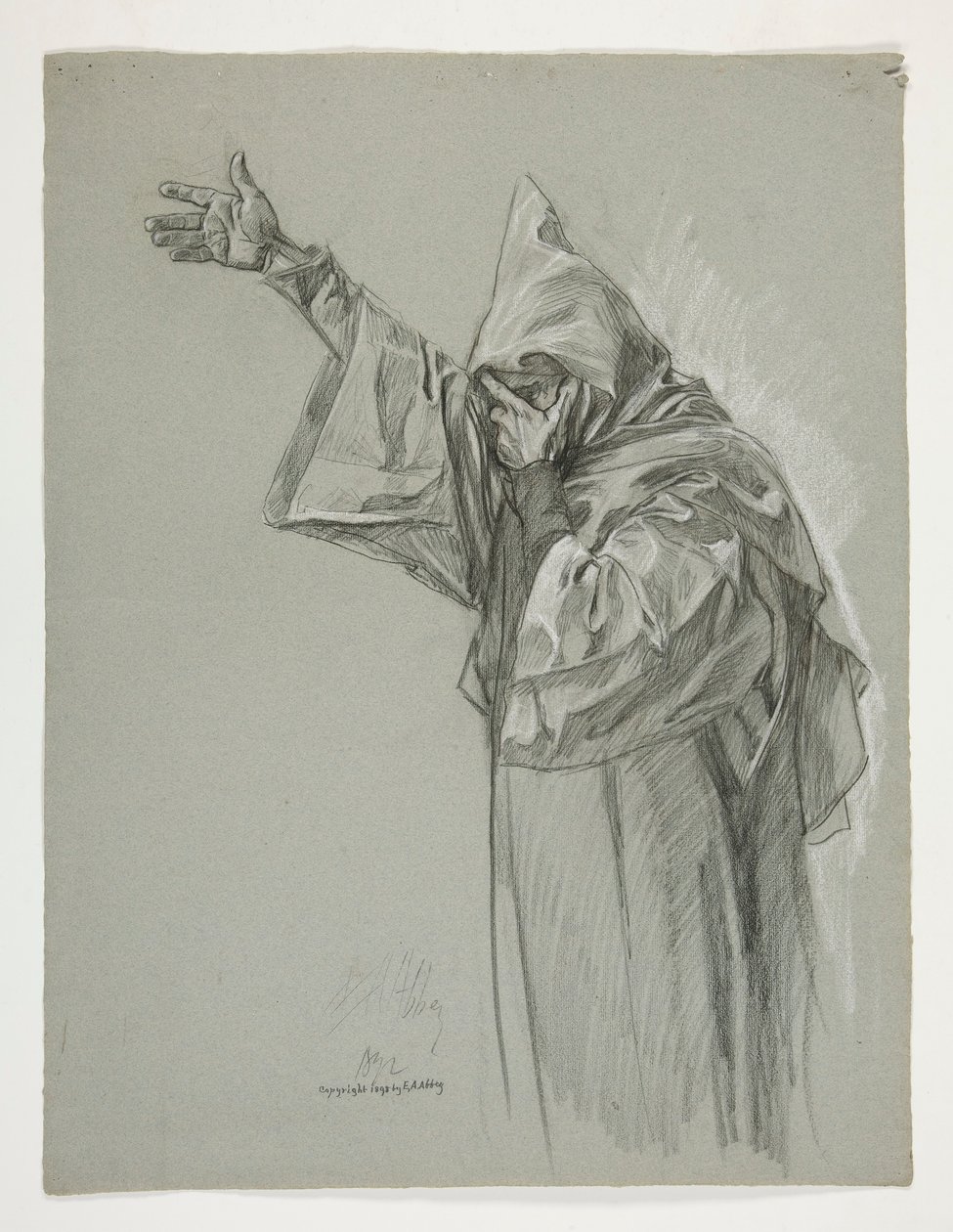 Ábratanulmány Arthur király számára alkotó: Edwin Austin Abbey