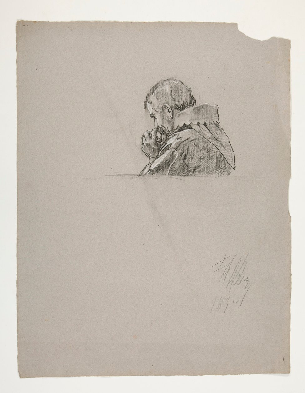 Ábratanulmány Arthur király számára alkotó: Edwin Austin Abbey