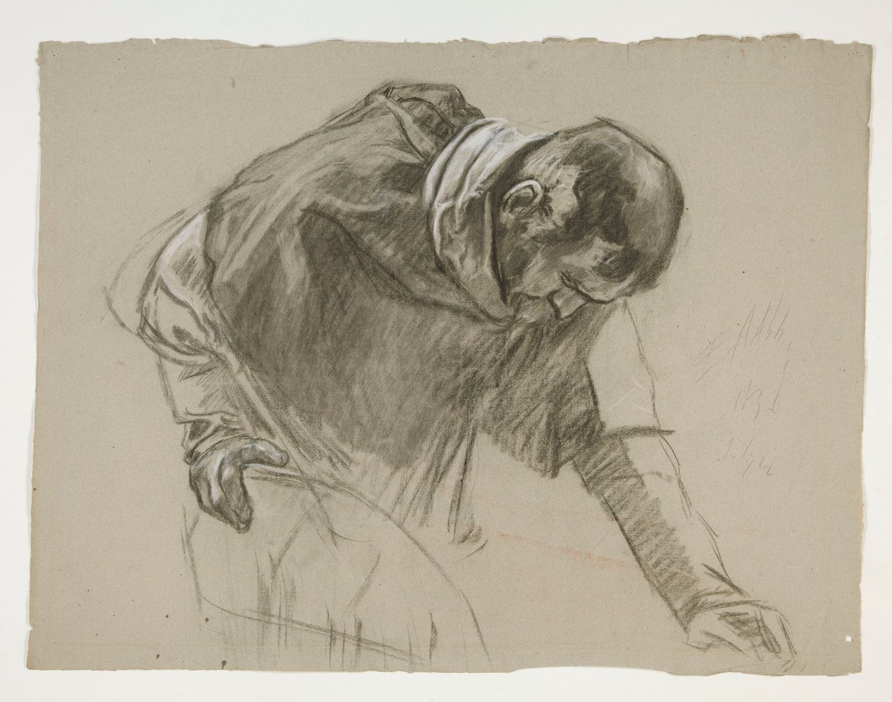Ábratanulmány Arthur király számára alkotó: Edwin Austin Abbey