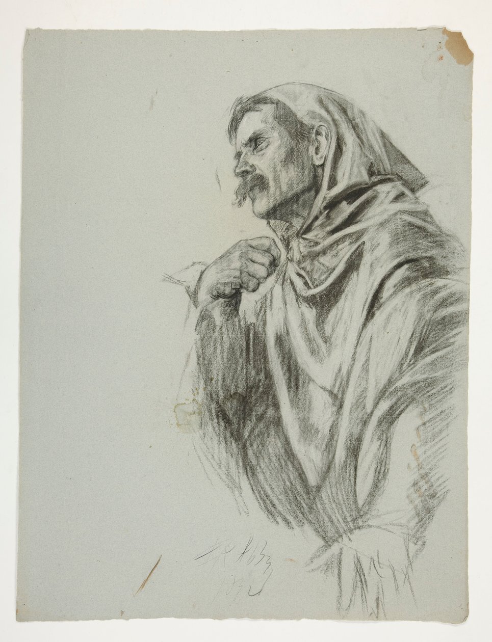 Ábratanulmány Arthur király számára alkotó: Edwin Austin Abbey
