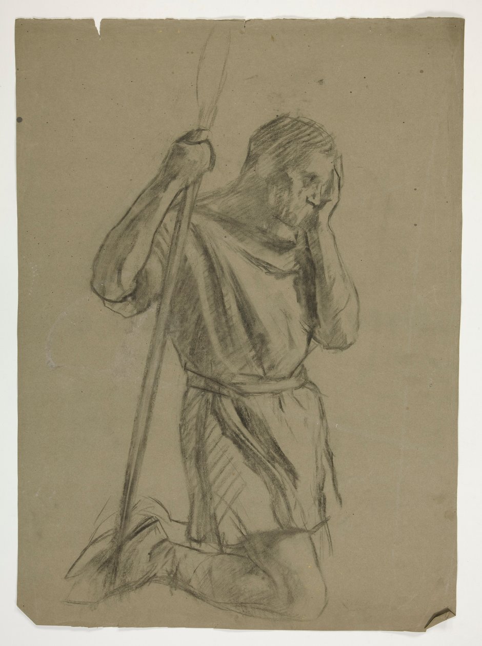 Ábratanulmány Arthur király számára alkotó: Edwin Austin Abbey