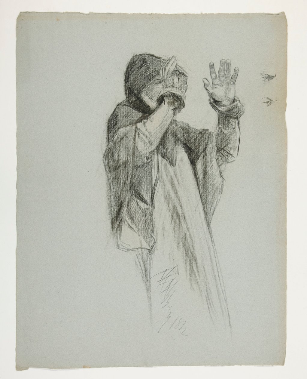 Ábratanulmány Arthur király számára alkotó: Edwin Austin Abbey